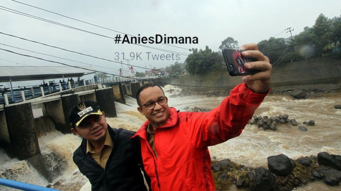 Terkait Beberapa Wilayah di Jakarta yang Terkena Banjir, Warganet Viralkan Tagar #AniesDimana