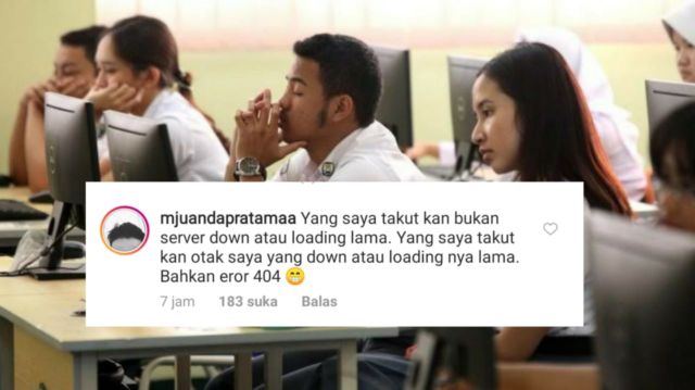 14 Luapan Hati Kocak Dedek-dedek Habis UNBK Matematika. Akun Kemendikbud jadi Sasaran