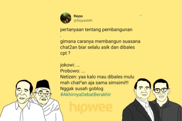 13 Cuitan Warganet Ini Jadi Hiburan Tersendiri dari Debat Semalam. Yay, #AkhirnyaDebatBerakhir Juga~ 30 13 Cuitan Warganet Ini Jadi Hiburan Tersendiri dari Debat Semalam. Yay, #AkhirnyaDebatBerakhir Juga~