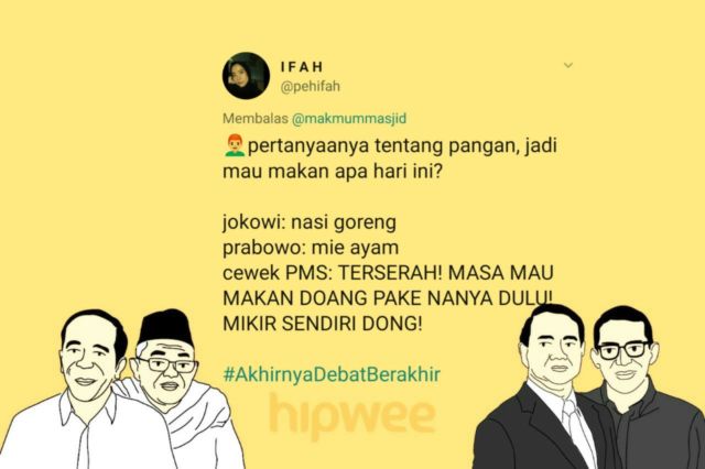 13 Cuitan Warganet Ini Jadi Hiburan Tersendiri dari Debat Semalam. Yay, #AkhirnyaDebatBerakhir Juga~ 31 13 Cuitan Warganet Ini Jadi Hiburan Tersendiri dari Debat Semalam. Yay, #AkhirnyaDebatBerakhir Juga~