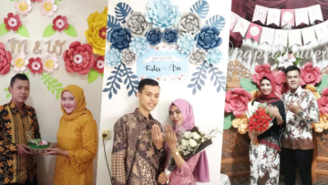 12 Inspirasi Paper Flower untuk Latar Dekorasi Acara Lamaranmu. Cantik Elegan, Bisa Dibikin Sendiri