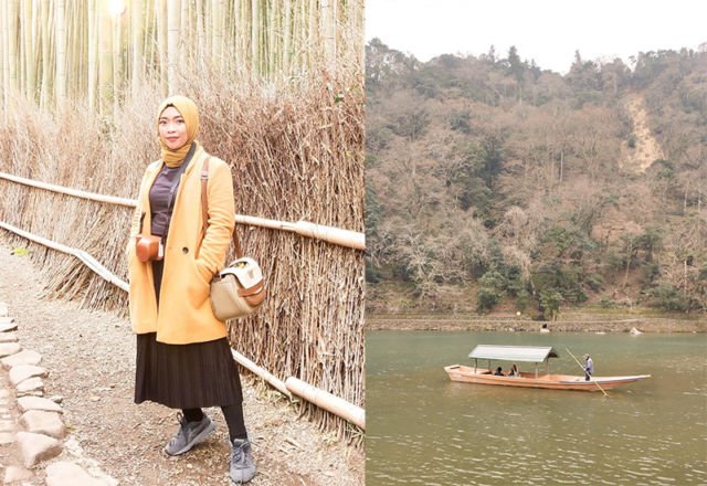 Dari Arashiyama Bamboo Grove yang super ramai hingga ke Sungai Katsura dengan pemandangan magis dan suasana peaceful