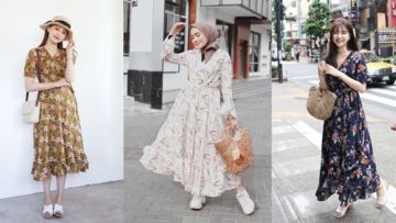 12 OOTD Dress Korean Style Flora, Bisa untuk Hijab