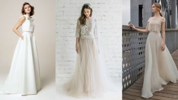 10 Ide Two Pieces Wedding Dress yang ‘Membentuk’ Tubuh Indahmu. Demi Paripurna Jadi Ratu Seharinya!