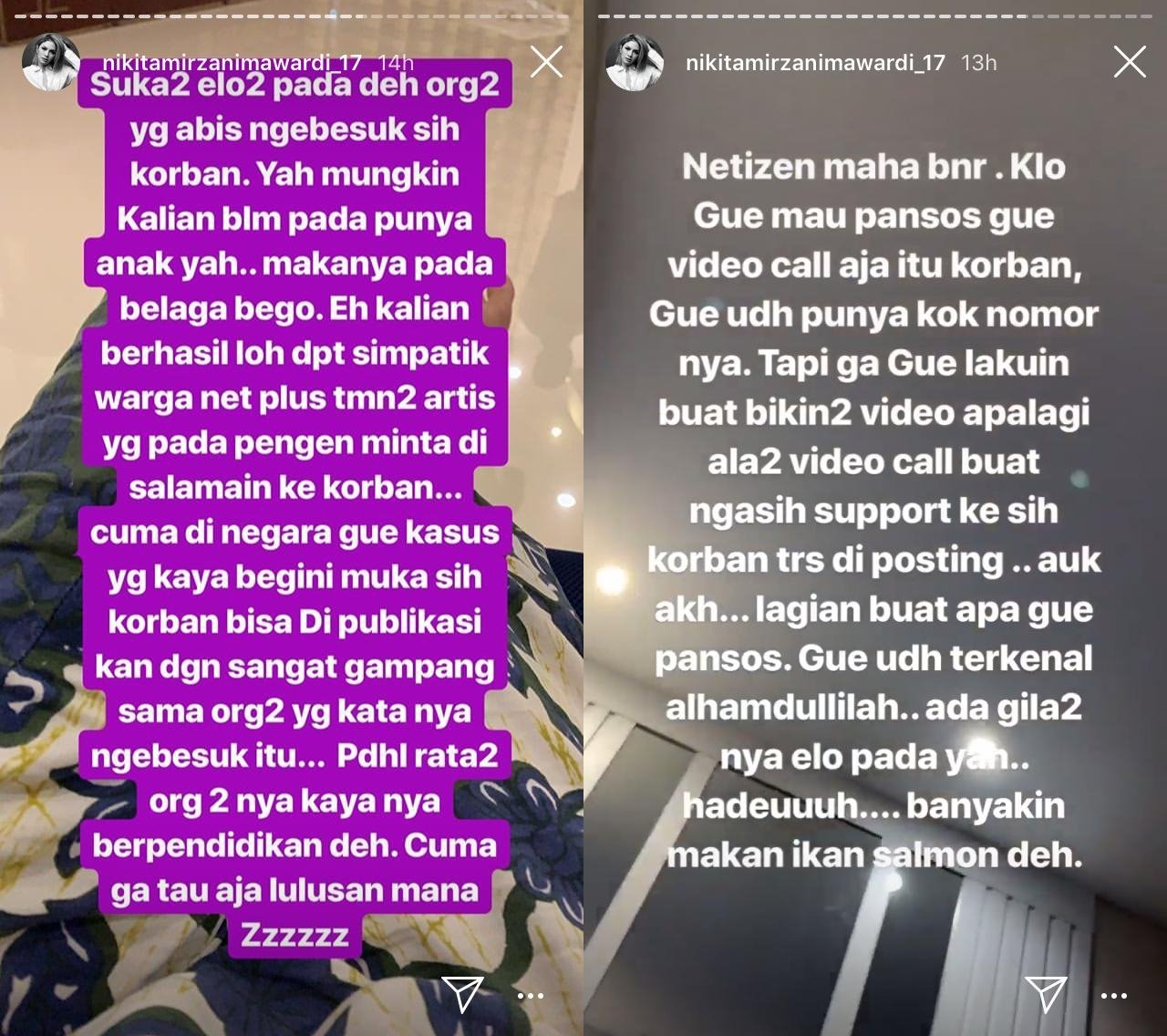Nikita Mirzani Buka Suara Soal Seleb yang Unggah Foto Audrey. Katanya: Nikita Mirzani Buka Suara Soal Seleb yang Unggah Foto Audrey. Katanya: