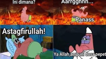 11 Potret Kocak Warga Bikini Bottom Jalani Puasa Ramadan. Squidward Kuat Nahan Emosinya Nggak, Ya?