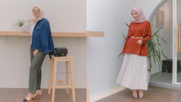10 Ide Busana Hijab ala Mega Iskanti untuk Silaturahmi Saat Lebaran. Bersahaja Tapi Tetap Elegan!