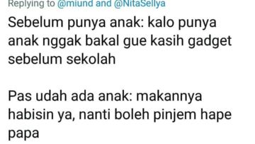 8 Cuitan Warganet Tentang Realita Pola Pikir Sebelum dan Sesudah Punya Anak. Beda Jauh Ternyata!