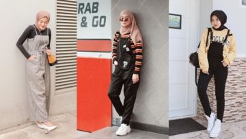 10 Ide Pakai Jumpsuit ala Hijaber. Modelnya Pas Buat yang Butuh Wira-wiri Nanti di Momen Lebaran~