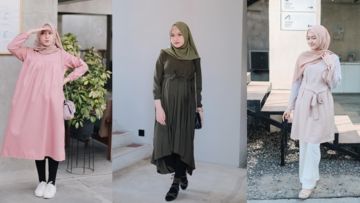 10 Ide Padu Padan Tunik Ibu Hamil ala Selebgram Saritiw. Fashionable Bersama Babybump di Hari Raya