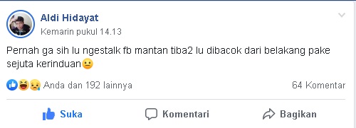 Ketemu sejuta kerinduan waktu stalk manta