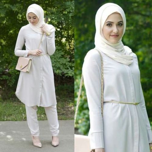 Rekomendasi Outfit Warna Kalem untuk Momen Lebaran. Pesonamu Effortless Terpancarkan! 1 Blouse Putih