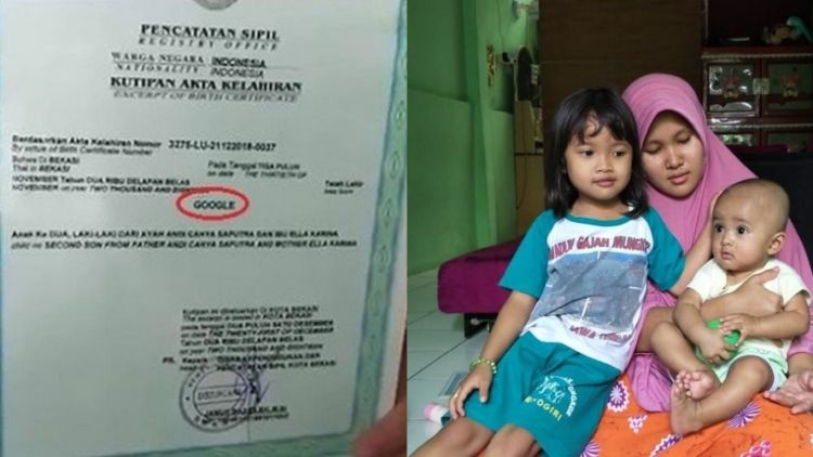 Viral Bayi Asal Bekasi Diberi Nama “Google”. Unik Banget, Bahkan Sampai Diulas Media Asing Juga