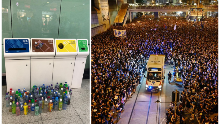 Begini Potret Demonstrasi Beradab Ala Warga Hong Kong. Ambulans Lewat, Dua Juta Orang Menyingkir