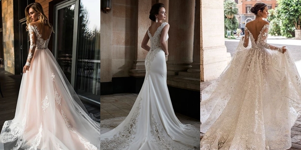 10 Ide V Back Wedding Dress yang Chic di Momen Resepsi. Bonusnya, Tubuh Bakal Terlihat Lebih Tinggi