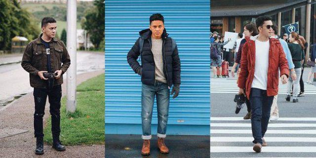 kaos polos dan parka