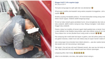 ‘Warga Jogja Memang Murah Hati’, Ujar Kawan Kita yang Ditolong oleh Korban Bully-nya Sendiri ini<amp-img src="http://Jogja%20Murah%20Hati%20-%20Selain%20terkenal%20sebagai%20Kota%20Pelajar%20dan%20Kota%20Budaya,%20Jogja%20ternyata%20menyimpan%20banyak%20banget%20keunikan%20lainnya%20lo.%20Beberapa%20di%20antaranya%20adalah%20masyarakatnya%20yang%20terkenal%20ramah%20banget%20dan%20suka%20tolong%20menolong.%20Nggak%20cuma%20sekedar%20meromantisasi,%20hal%20tersebut%20nyata%20adanya.%20Bahkan,%20di%20berbagai%20media%20sosial%20seperti%20Facebook%20sampai%20ada%20sebuah%20grup%20bernama%20ICJ%20(Info%20Cegatan%20Jogja)%20yang%20isinya%20adalah%20forum%20untuk%20berbagi%20informasi%20dan%20tolong%20menolong%20bagi%20siapapun%20yang%20membutuhkan." width="1" height="1"></amp-img>