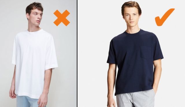 Tidak memakai baju yang kebesaran 