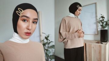 Belajar Memadukan Jilbab dan Baju Warna Netral dari Imane Asry, Hijabers Cantik Asal Maroko