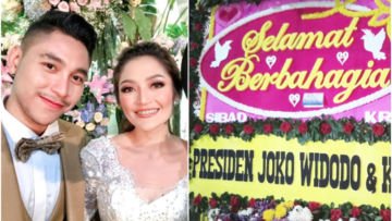 10 Potret Meriahnya Resepsi Pernikahan Siti Badriah. Dapat Karangan Bunga dari Jokowi!