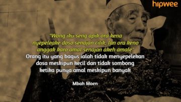 10 Quotes Mbah Moen yang Menggetarkan Hati. Sosoknya Selalu Jadi Panutan