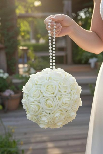 10 Jenis Buket Bunga Pernikahan untuk Hari Spesialmu, Pilih Mana yang Paling Sesuai Karaktermu 18 hipwee-Buket bunga pernikahan Pomander bouquet Photo by pinterest.com/PoshDekor