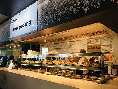Satu-satunya makanan Padang di food court KLCC
