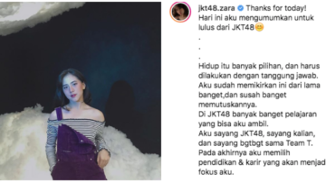 Karier di Dunia Akting Tengah Bersinar, Zara Putuskan Lulus dari JKT48 Agar Lebih Fokus