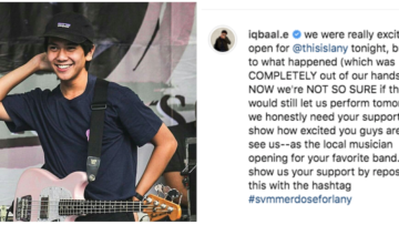 Wakili Band-nya yang Sempat Gagal Tampil, Iqbaal Juga Tunjukkan Kekecewaan sebagai Fans Lany