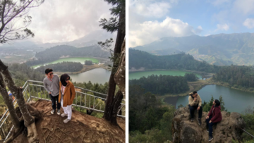 Batu Pandang Ratapan Angin di Dieng, Spot Instagramable dengan Pemandangan Telaga Warna!