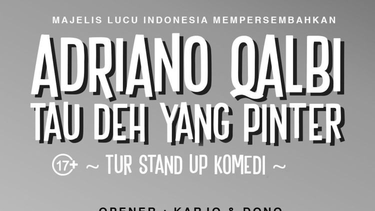 Adriano Qalbi Siap Hibur Kamu Semua dalam “Tahu Deh yang Pinter!” di 5 Kota Besar Indonesia