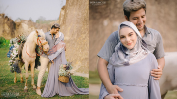 Berhijab, Irish Bella Lakukan Maternity Photoshoot Unik Bersama Suami. Cek 9 Idenya!