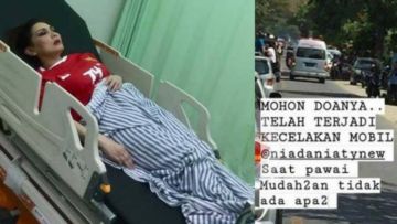 Artis Nia Daniaty Kecelakaan, Wajahnya Terbentur Besi sampai Harus Rontgen. Wah, Seberapa Parah ya?