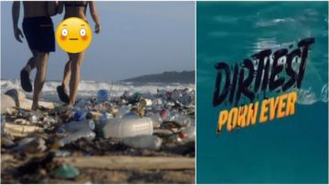 Cara Situs Porno Pornhub Agar Orang Peduli Lingkungan: Rekam Film Bokep di Pantai Penuh Sampah