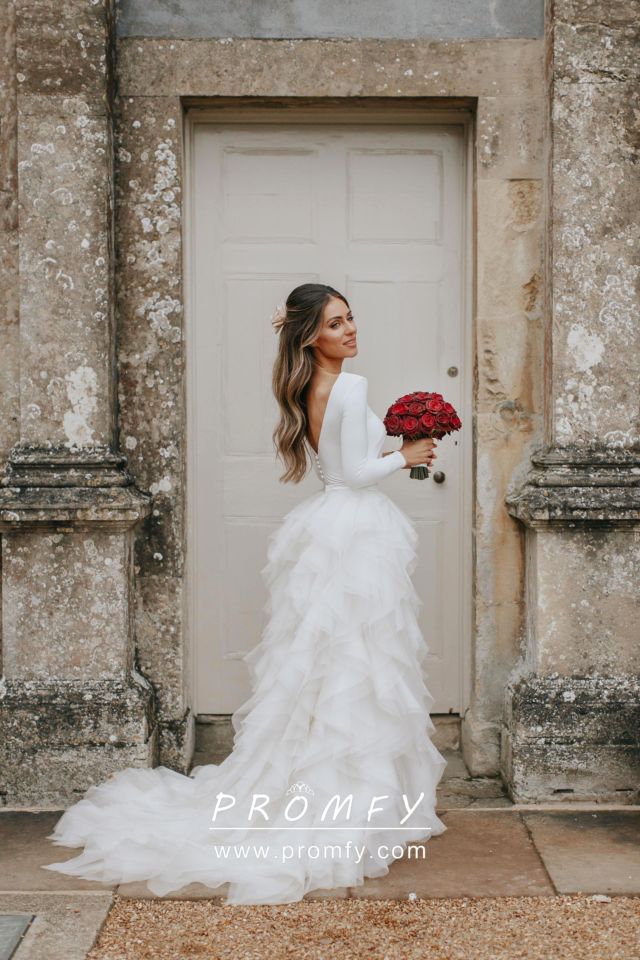 gaun pernikahan organza