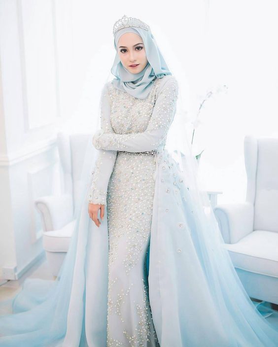 gaun pernikahan organza