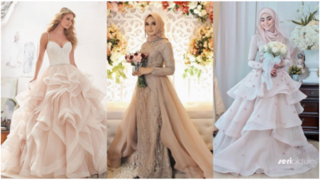 10 Inspirasi Gaun Pernikahan Organza yang Kekinian