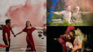 10+ Ide Foto Prewedding dengan Smoke Bomb yang Meriah