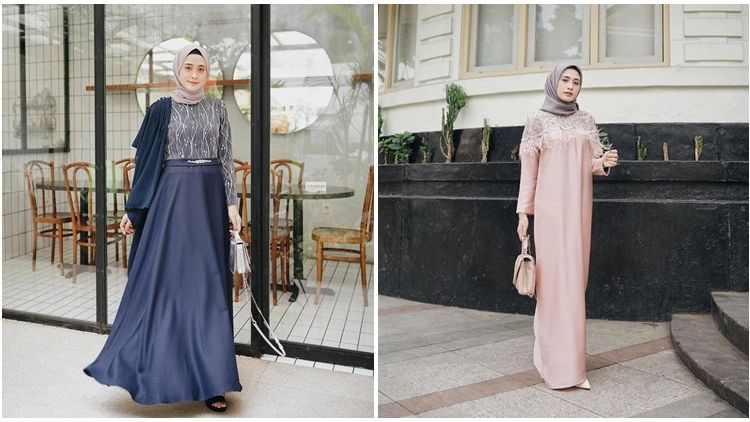 10 Ide Dress Kondangan Berbahan Satin yang Mewah