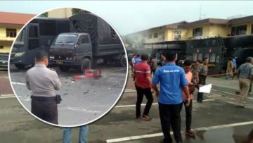 Bom Meledak di Polrestabes Medan Saat Banyak Orang Urus SKCK. Pelaku Diduga Pakai Jaket Ojol