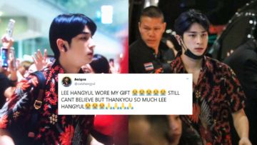 Hadiah Batik Dipakai Lee Hangyul X1, K-Popers ini Girang Sampai Gemeteran. Beruntungnya~