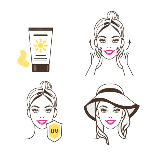 Memakai sunscreen