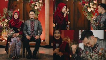 11 Detail Lamaran Dian Pelangi dalam Nuansa Merah yang Sakral dan Elegan. Ah, Ikut Senang~