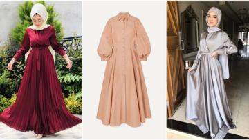 Buat Alternatif Pengganti Brokat, Ini 9 Potret Dress Satin yang Cantik Buat Kondangan!