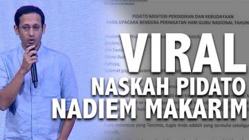 Naskah Pidato Viral Menteri Nadiem Makarim di Hari Guru: Banjir Apresiasi Sekaligus Kritik
