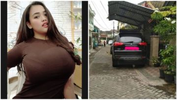 Clara “Duo Semangka” Heran Kanopi Rumahnya Viral, Warganet: Bikin Garasi Dulu Baru Punya Mobil!