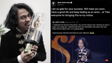 Jadi Aktor Terbaik Piala Citra FFI 2019, Muhammad Khan Dapat Ucapan Selamat dari Shah Rukh Khan