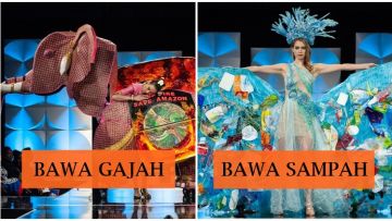 9 Kostum Terheboh di Miss Universe 2019; Ada yang Bawa Gajah dan Sampah!