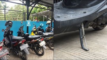 Ini 4 Kerugian Kalau Berlama-lama Parkir Motor Pakai Standar Samping. Bisa Fatal Akibatnya