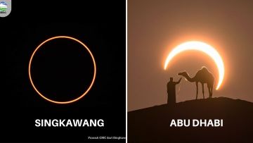 10 Foto Gerhana Matahari Cincin 26 Desember 2019 dari Seluruh Dunia. Keren-keren Banget Fotonya!